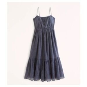 Abercrombie low back tiered maxi dress